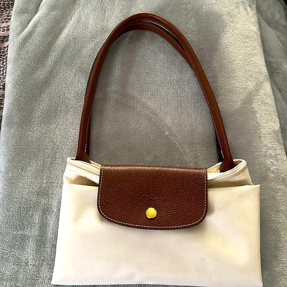 White Large Longchamp Bag